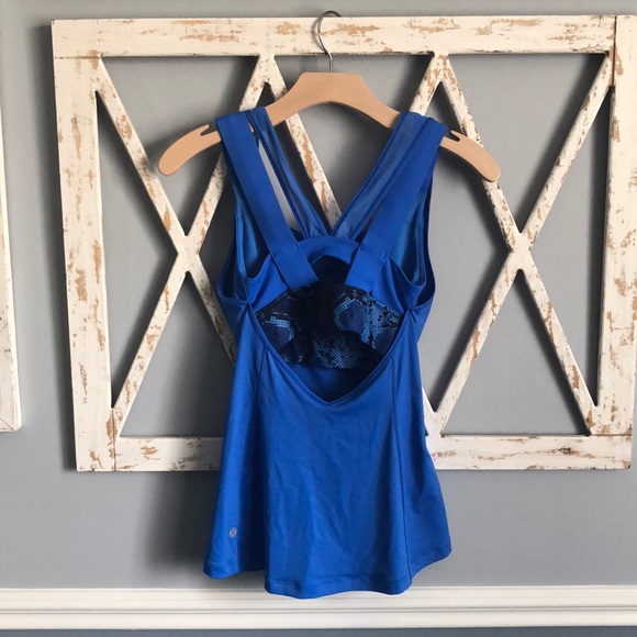 lululemon athletica Tops - Lululemon | Blue Snakeskin Tank